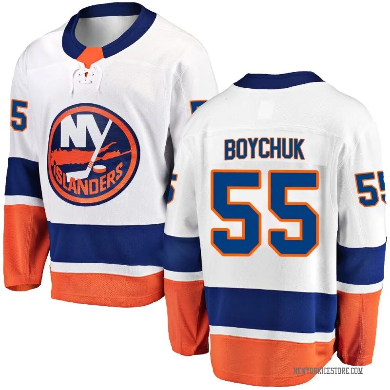 White Men's Johnny Boychuk New York Islanders Breakaway Away Jersey