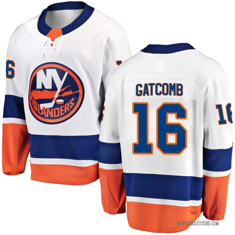 White Men's Marc Gatcomb New York Islanders Breakaway Away Jersey
