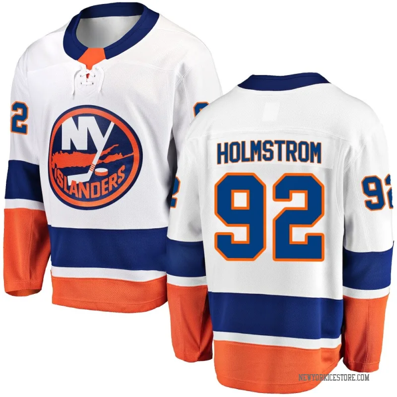 White Men's Simon Holmstrom New York Islanders Breakaway Away Jersey