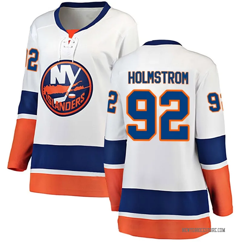 White Women's Simon Holmstrom New York Islanders Breakaway Away Jersey