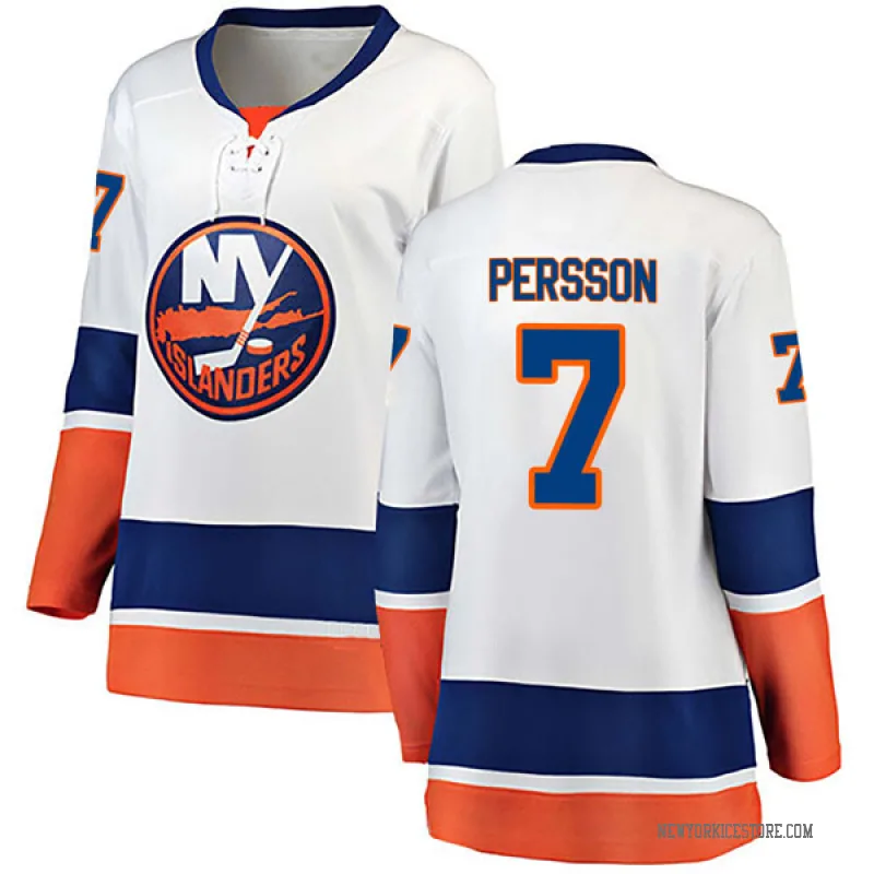 White Women's Stefan Persson New York Islanders Breakaway Away Jersey