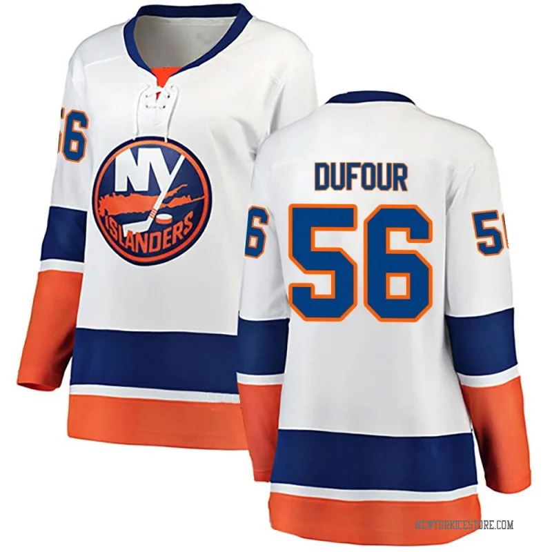 White Women's William Dufour New York Islanders Breakaway Away Jersey