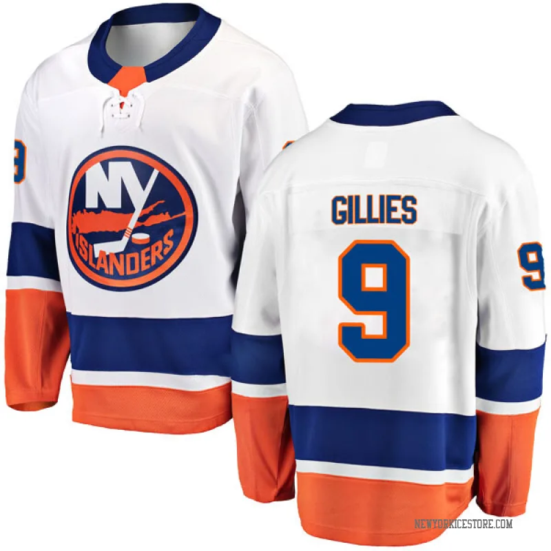 White Youth Clark Gillies New York Islanders Breakaway Away Jersey