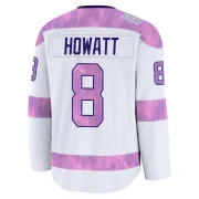 White Youth Garry Howatt New York Islanders Premium 2024 Hockey Fights Cancer Practice Jersey