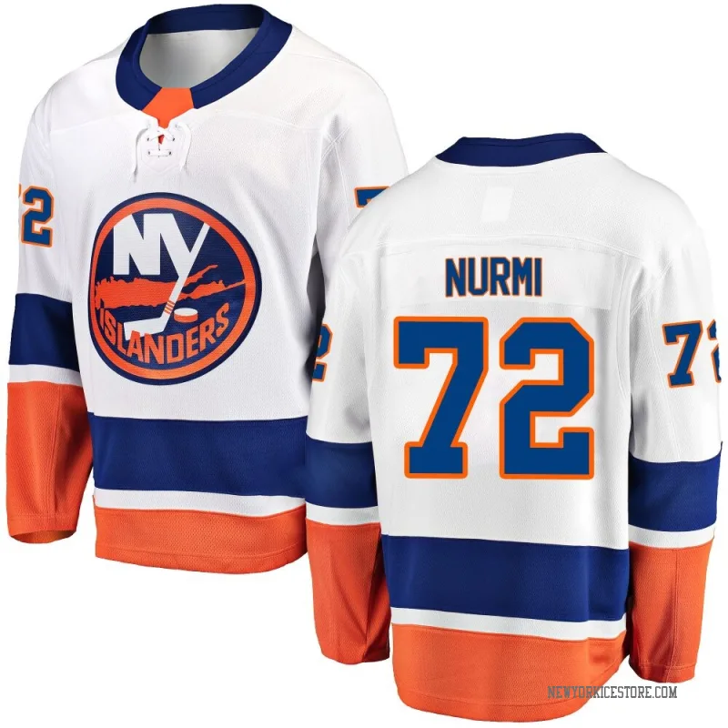White Youth Jesse Nurmi New York Islanders Breakaway Away Jersey