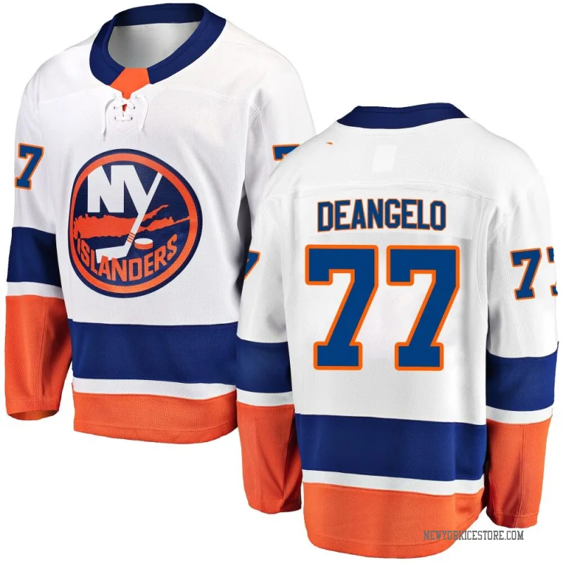 White Youth Tony DeAngelo New York Islanders Breakaway Away Jersey