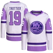 White/Purple Youth Bryan Trottier New York Islanders Authentic Hockey Fights Cancer Primegreen Jersey