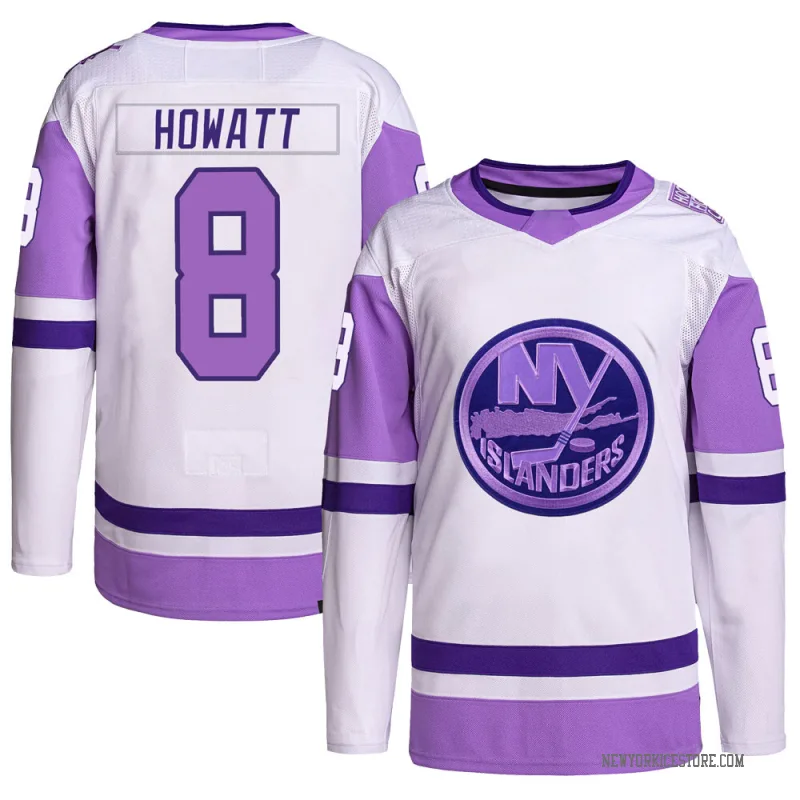 White/Purple Youth Garry Howatt New York Islanders Authentic Hockey Fights Cancer Primegreen Jersey
