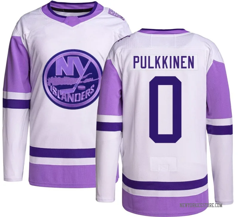 Youth Jesse Pulkkinen New York Islanders Authentic Hockey Fights Cancer Jersey