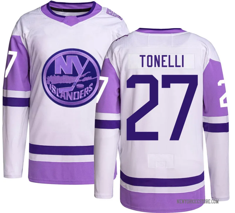 Youth John Tonelli New York Islanders Authentic Hockey Fights Cancer Jersey