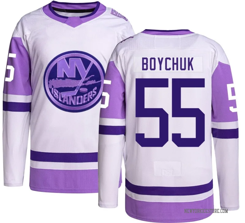 Youth Johnny Boychuk New York Islanders Authentic Hockey Fights Cancer Jersey