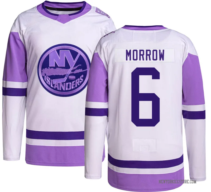 Youth Ken Morrow New York Islanders Authentic Hockey Fights Cancer Jersey