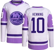 Youth Lorne Henning New York Islanders Authentic Hockey Fights Cancer Jersey