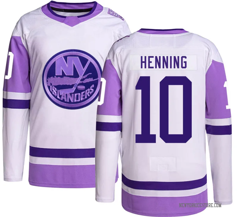 Youth Lorne Henning New York Islanders Authentic Hockey Fights Cancer Jersey