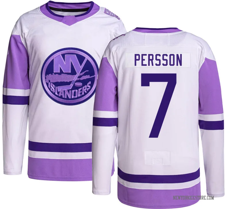 Youth Stefan Persson New York Islanders Authentic Hockey Fights Cancer Jersey