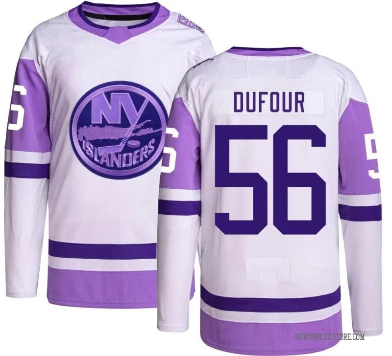 Youth William Dufour New York Islanders Authentic Hockey Fights Cancer Jersey